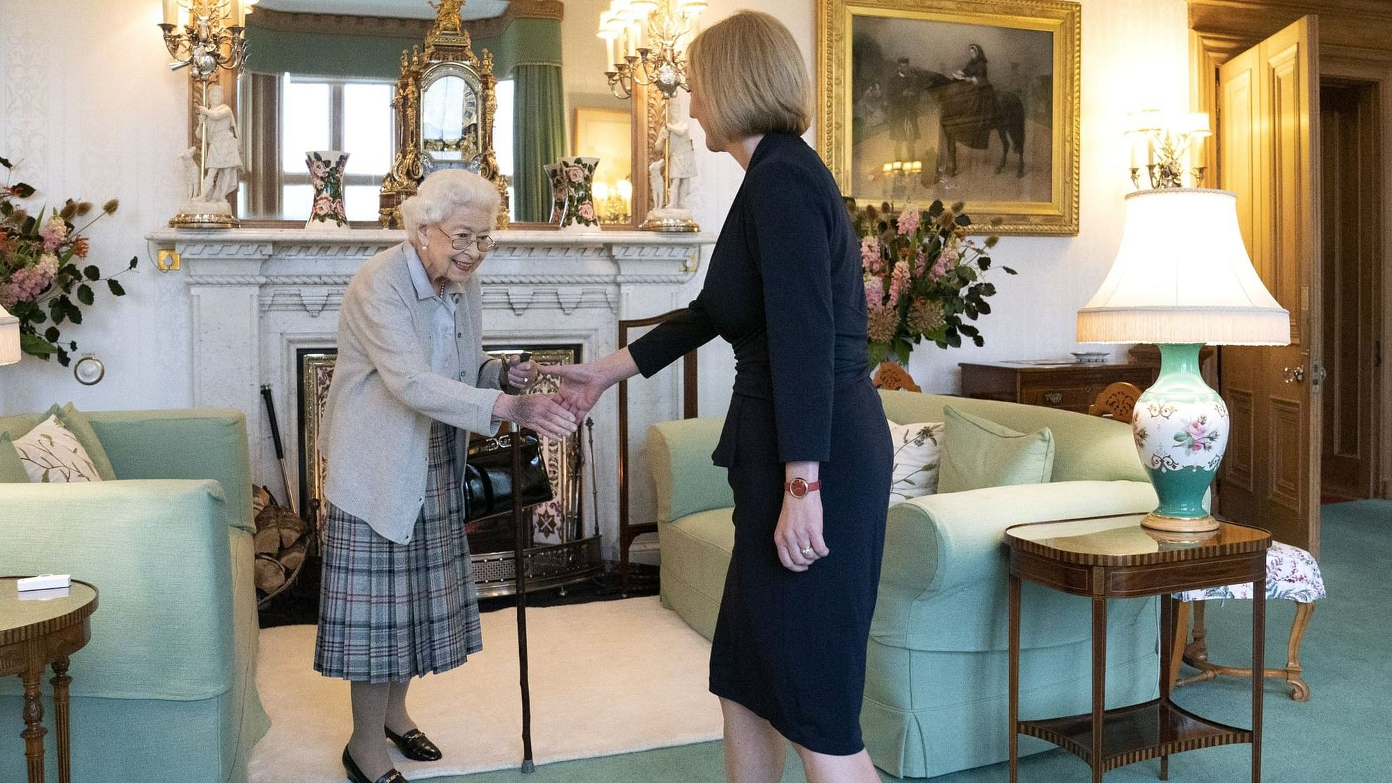 <div class="paragraphs"><p>Liz Truss meeting Queen Elizabeth II at the Balmoral Castle in Scotland.</p></div>