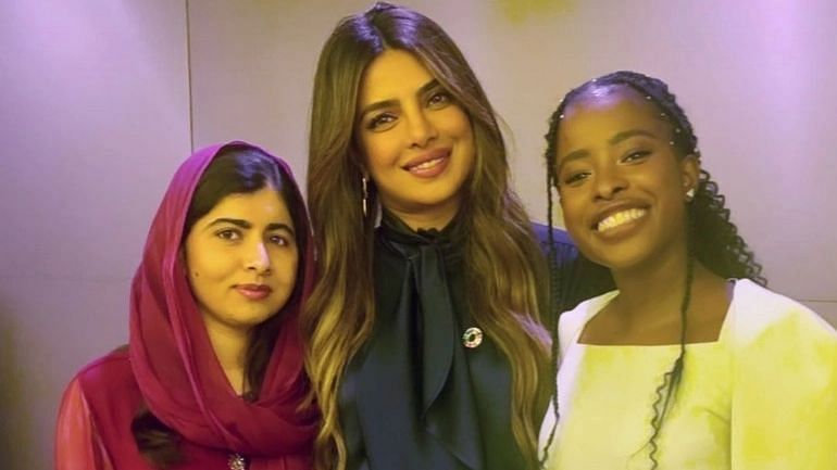 <div class="paragraphs"><p>Priyanka was also seen with Nobel Peace Prize laureate Malala Yousafzai and US poet Amanda Gorman.</p></div>