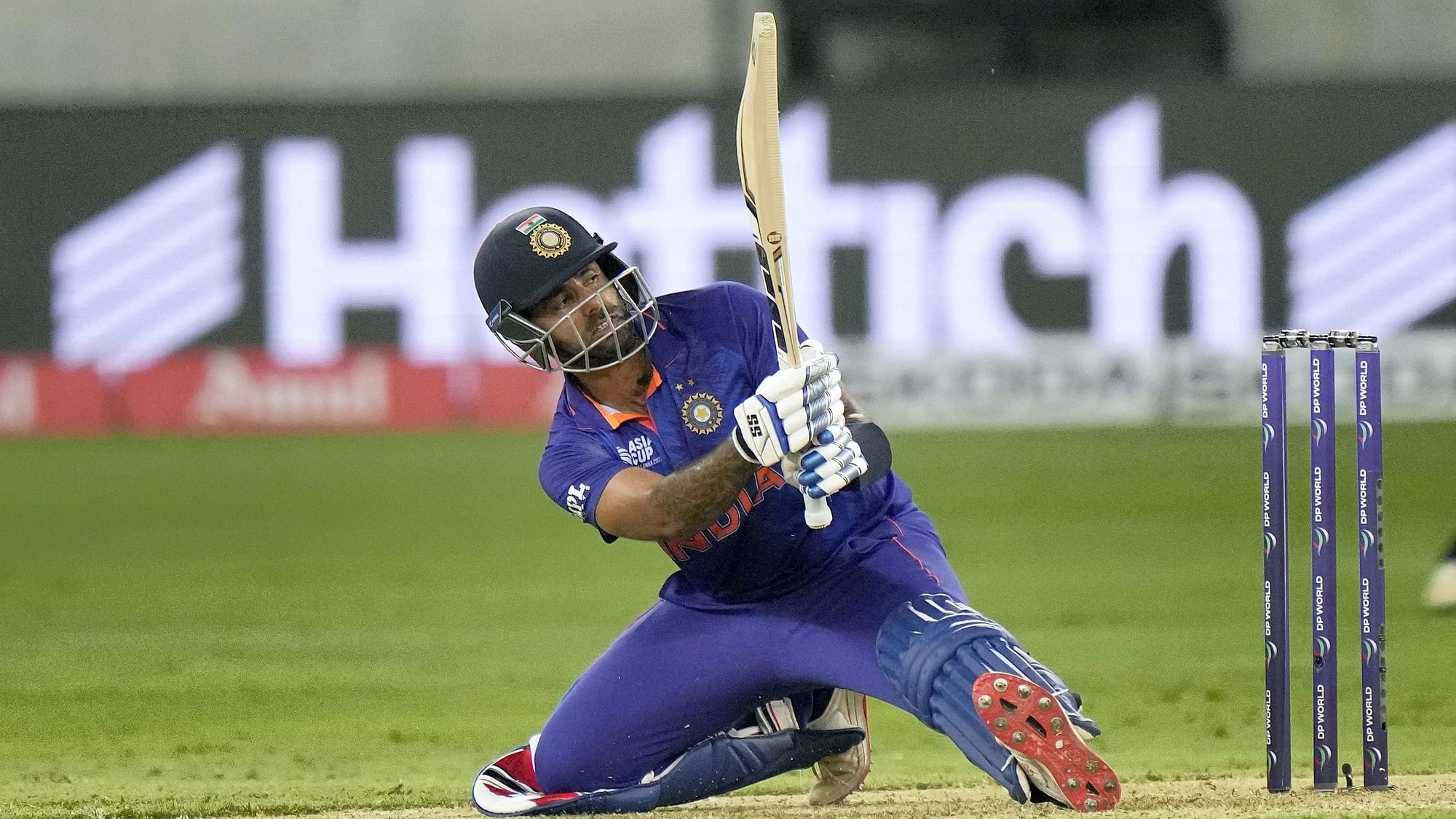 <div class="paragraphs"><p>India's Suryakumar Yadav plays a shot during the Group A clash against Hong Kong in the Asia Cup 2022 on Wednesday.&nbsp;</p></div>