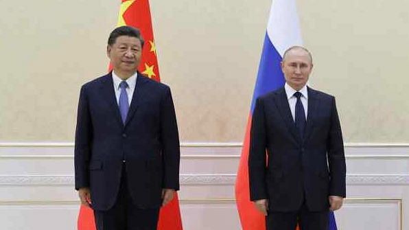 <div class="paragraphs"><p>Xi Jinping and Vladimir Putin at the SCO summit.&nbsp;</p></div>
