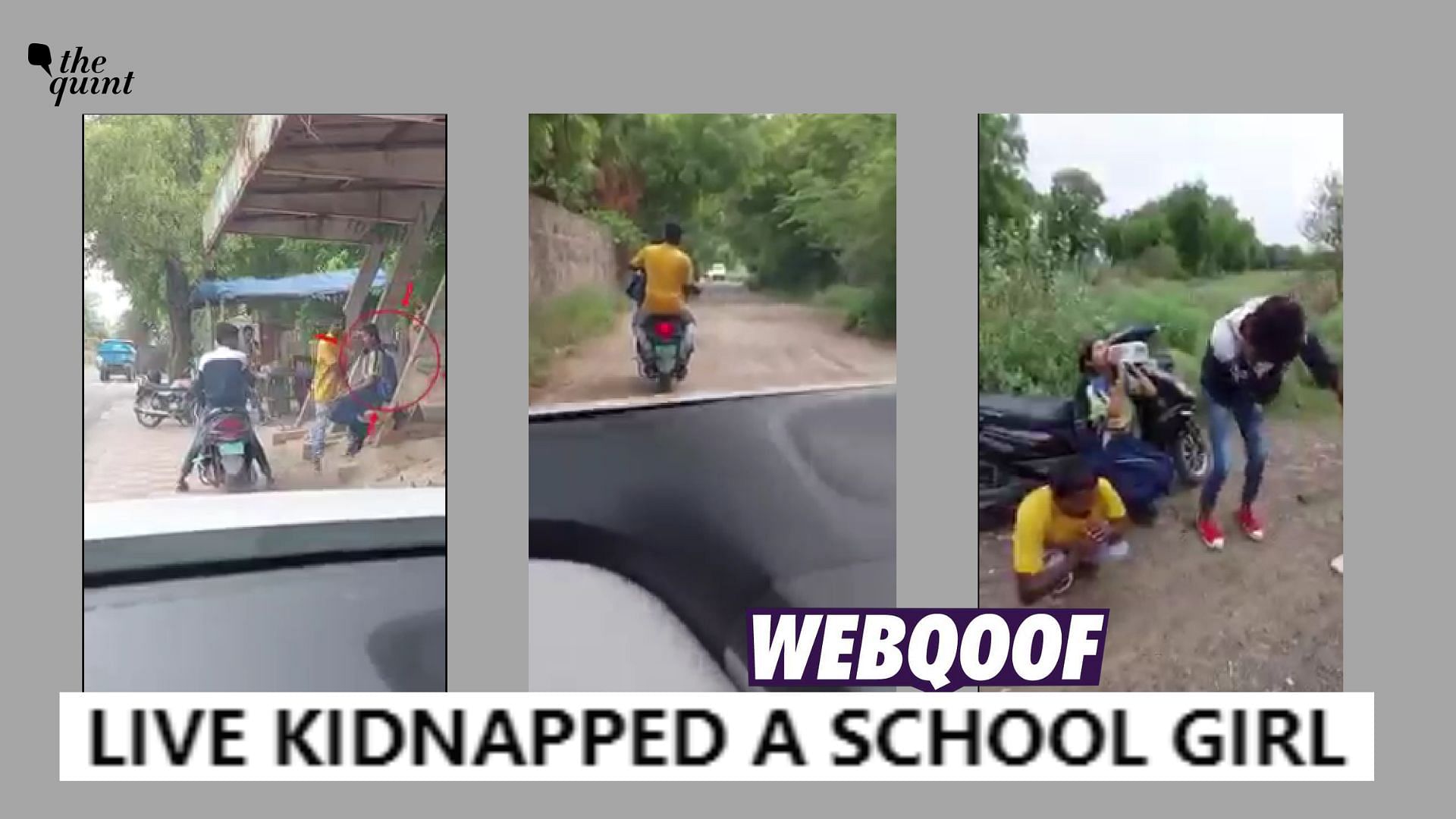 <div class="paragraphs"><p>The claim suggests that the video showing two men kidnapping a schoolgirl is a real incident.&nbsp;</p></div>