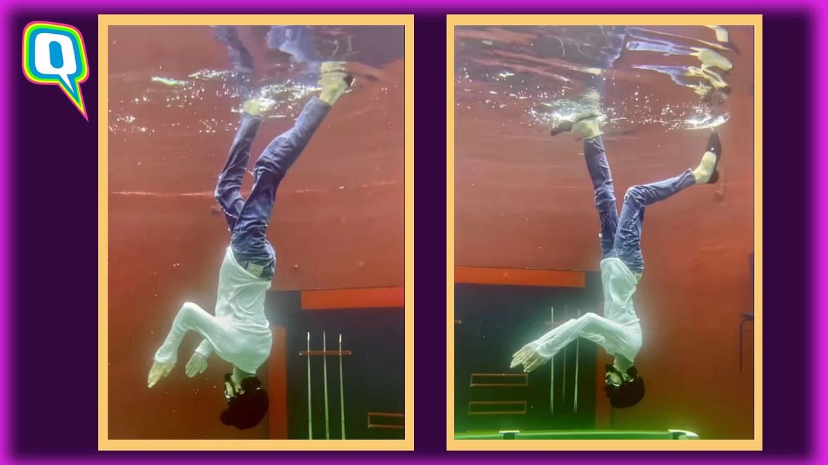 Netizens Impressed As Man Does Upside-Down Moonwalk While Being Underwater