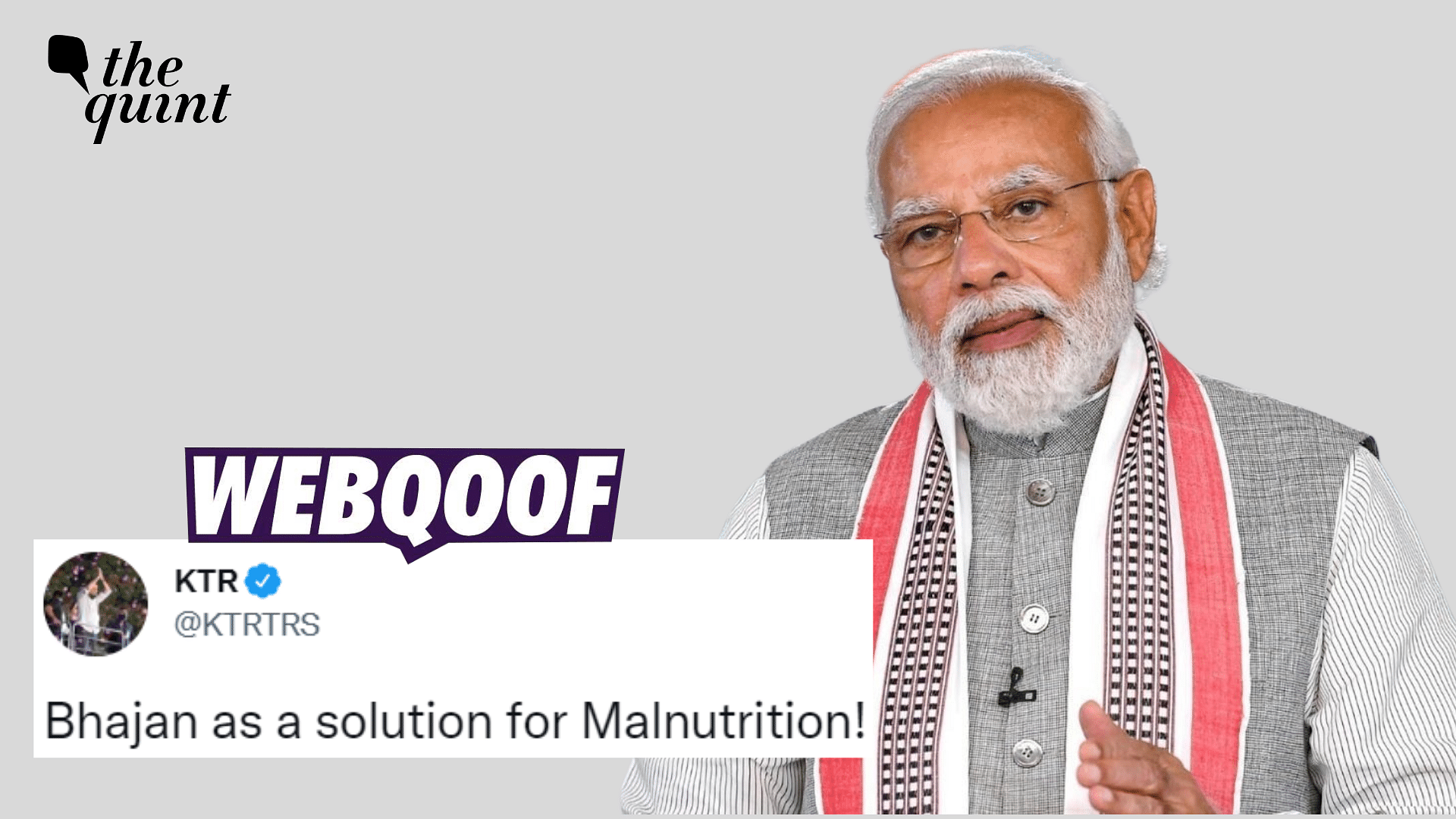 <div class="paragraphs"><p>Fact-check: PM Modi's statement about malnutrition was misinterpreted.</p></div>