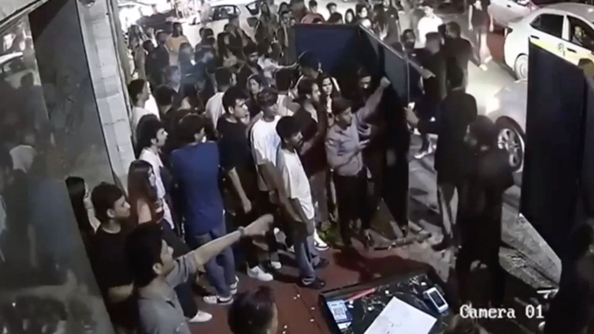 <div class="paragraphs"><p>Footage from the CCTV cameras of the club show the brawl that took place at the premises.</p></div>
