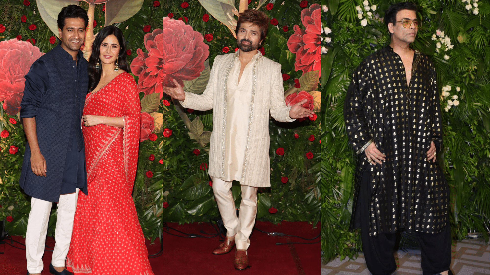 <div class="paragraphs"><p>Vicky-Kat, Himesh Reshammiya and Karan Johar attend Ramesh Taurani's Diwali Bash.</p></div>