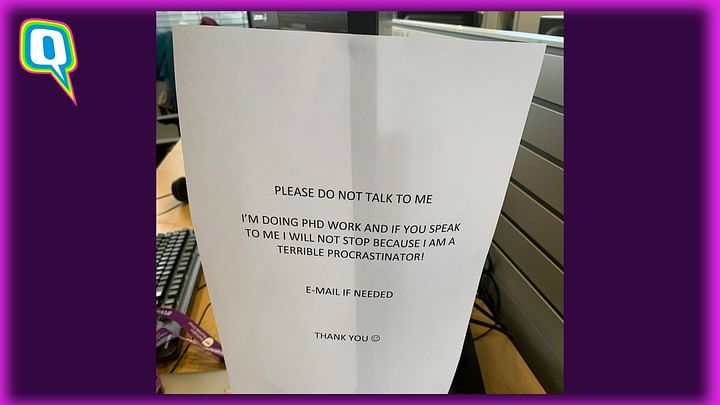 ‘Don’t Talk to Me’: Check Out PhD Student’s Notice To Avoid Procrastination