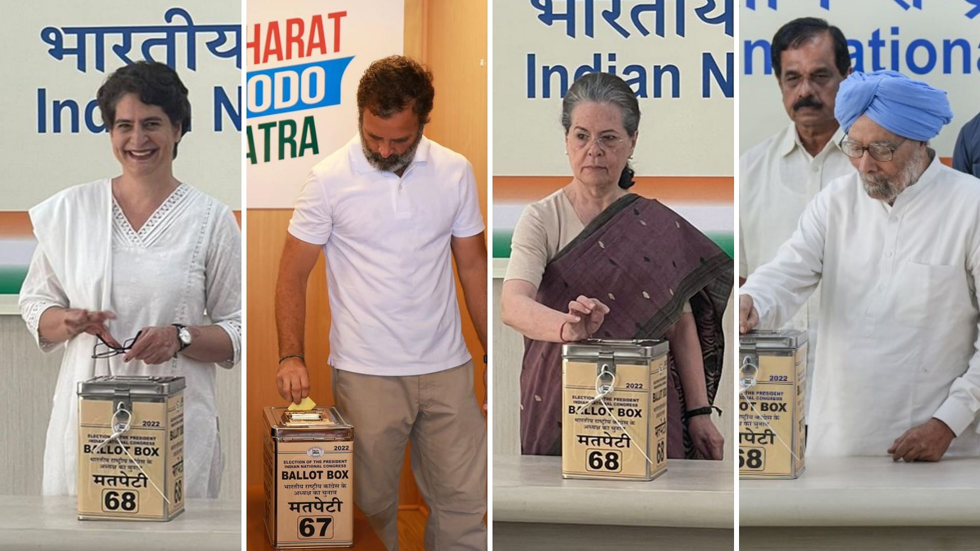 <div class="paragraphs"><p>Watch: Sonia, Manmohan Cast Votes to Elect 1st Non-Gandhi President in 24 Years</p></div>