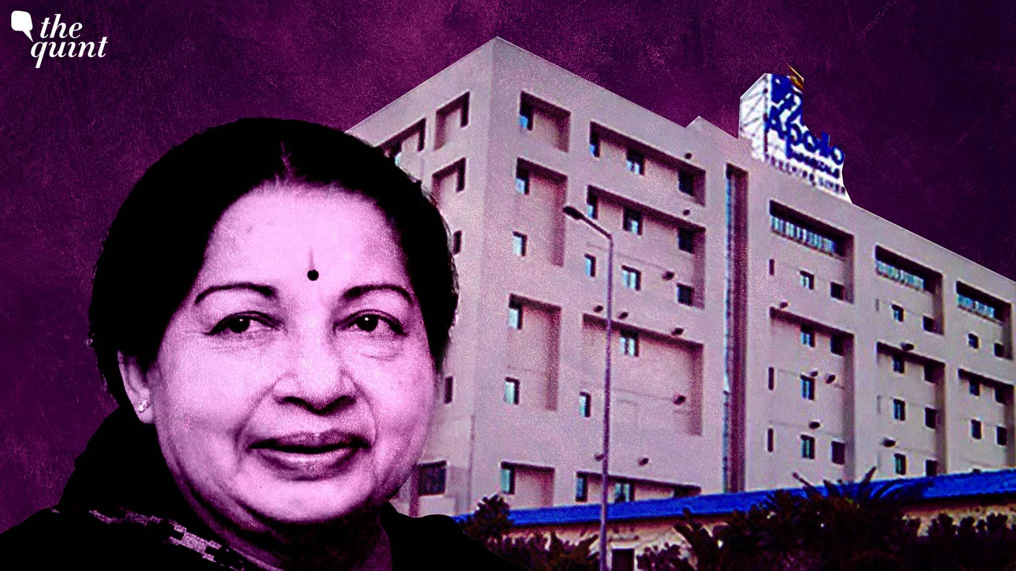 <div class="paragraphs"><p>Jayalalithaa was admitted at Apollo Hospital, Chennai on 22 September 2016. She died on 5 December 2016.</p></div>
