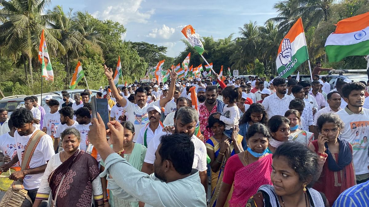 Congress seems to be gaining momentum as the Bharat Jodo Yatra witnessed massive response in Karnataka's Mandya.