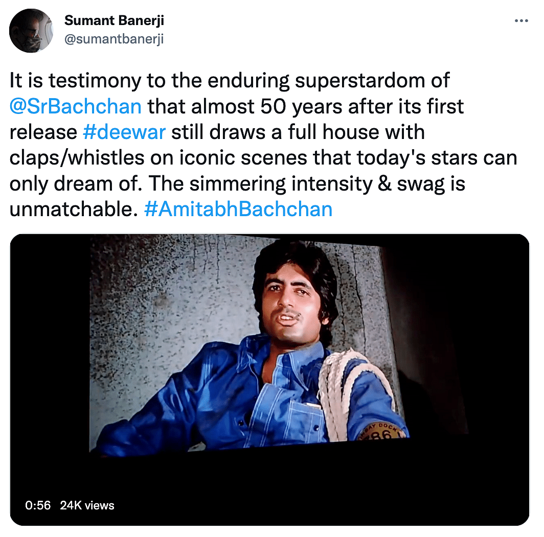 To honour Amitabh Bachchan's 80th birthday, 11 of his classics are being screened in theatres.