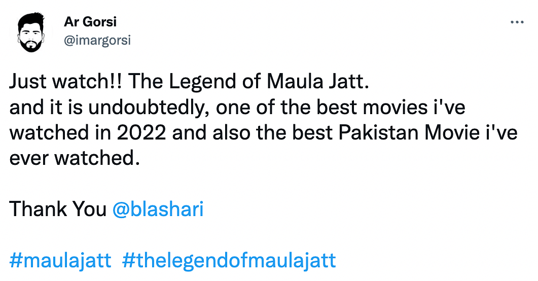 'The Legend of Maula Jatt' has broken records, and is the first Pakistani film to cross the 100-crore mark.