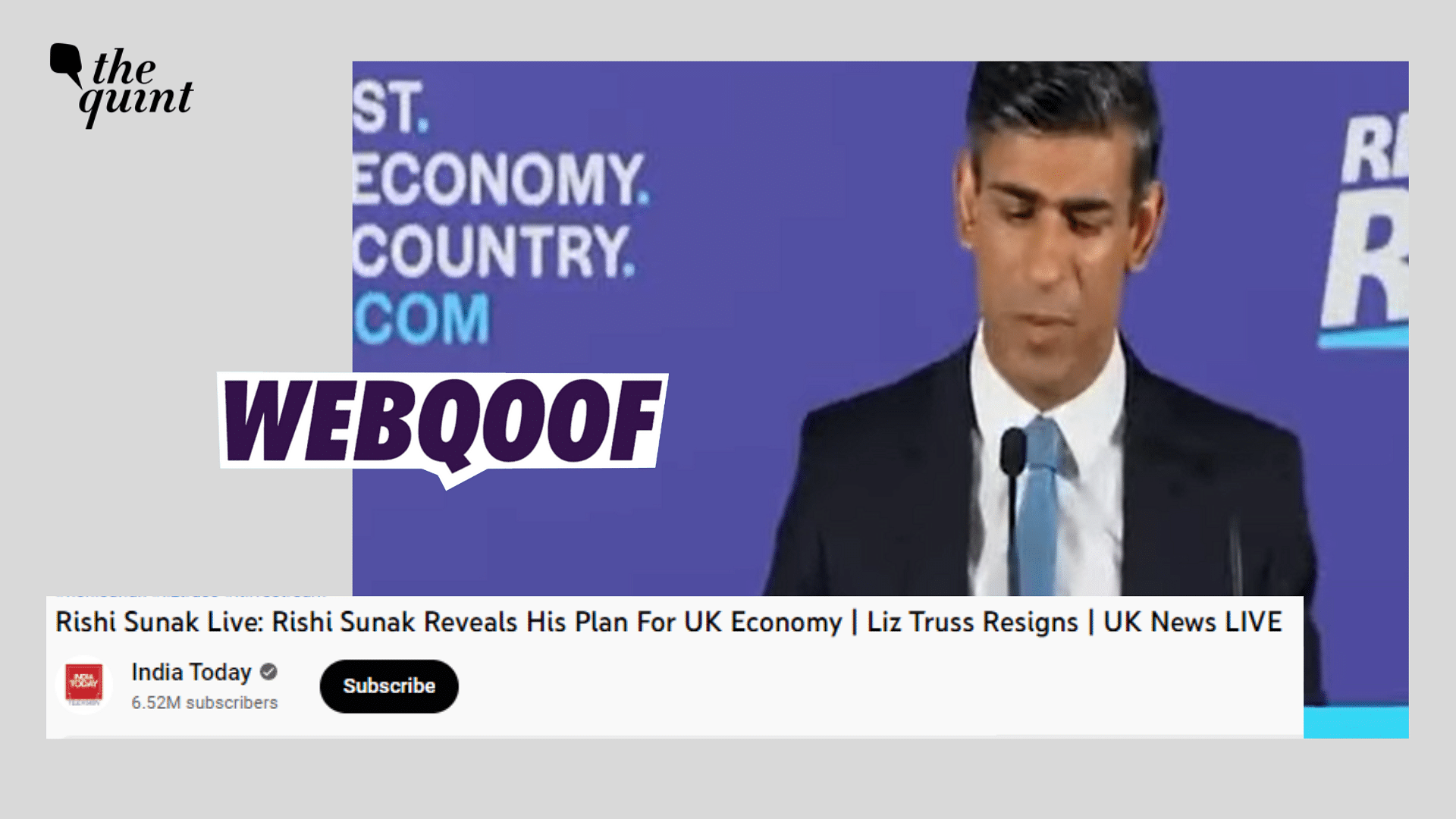 <div class="paragraphs"><p>Fact-Check | Old video of Rishi Sunak shared as a "live" video.</p></div>