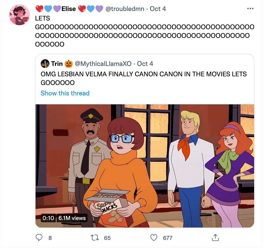 Scooby-Doo's Velma has finally come out as a lesbian? My dream has come  true!, LGBTQ+ rights
