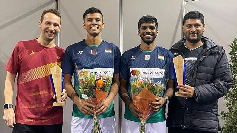 <div class="paragraphs"><p>Satwiksairaj Rankireddy and Chirag Shetty won the French Open Super 750 Crown in the men's doubles final in Paris on Sunday, 31 October.</p></div>