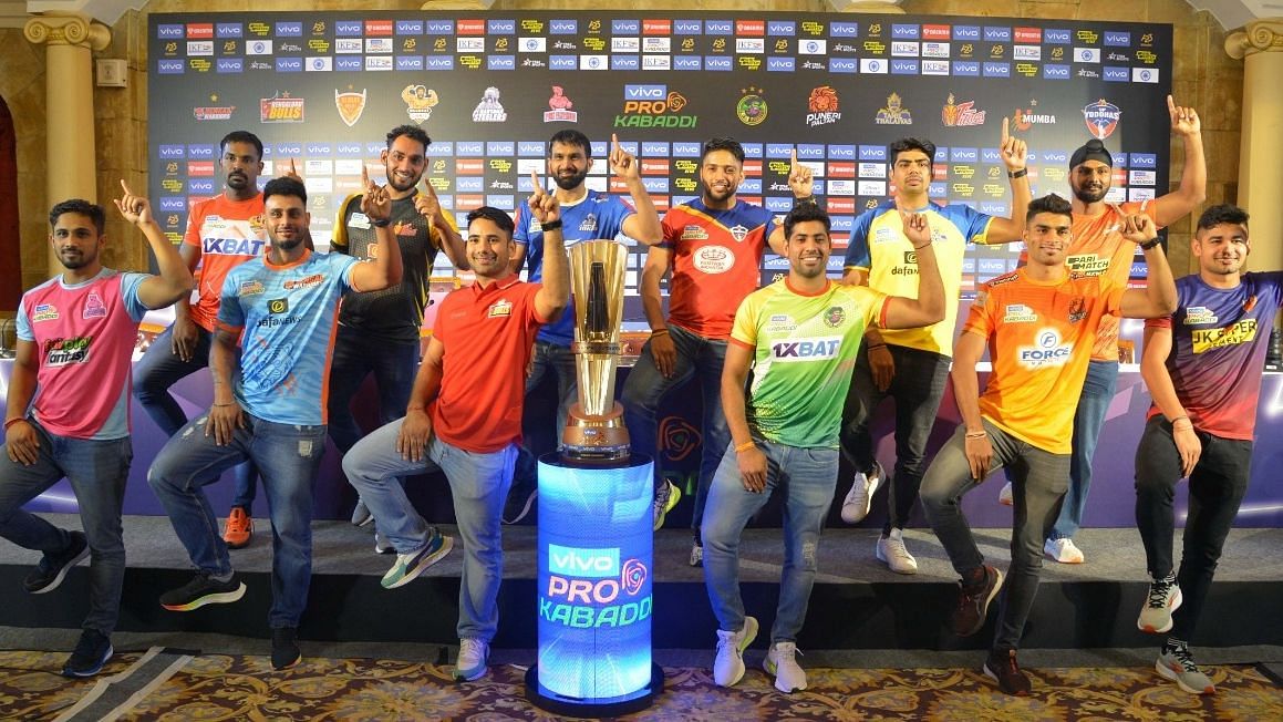 <div class="paragraphs"><p>Pro Kabaddi League Season 9: The 12 captains at the press conference ahead of the new PKL season.</p></div>