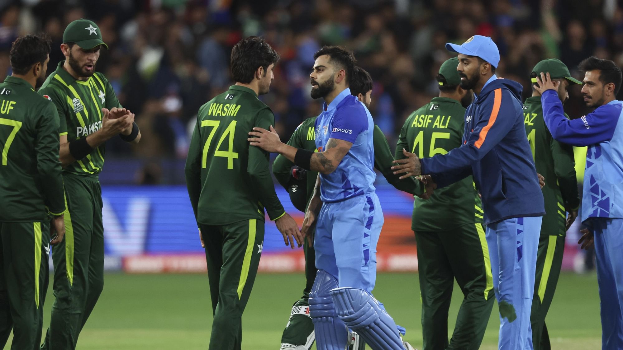 <div class="paragraphs"><p>Virat Kohli helped India beat Pakistan by 4 wickets in the 2022 ICC World Cup.</p></div>