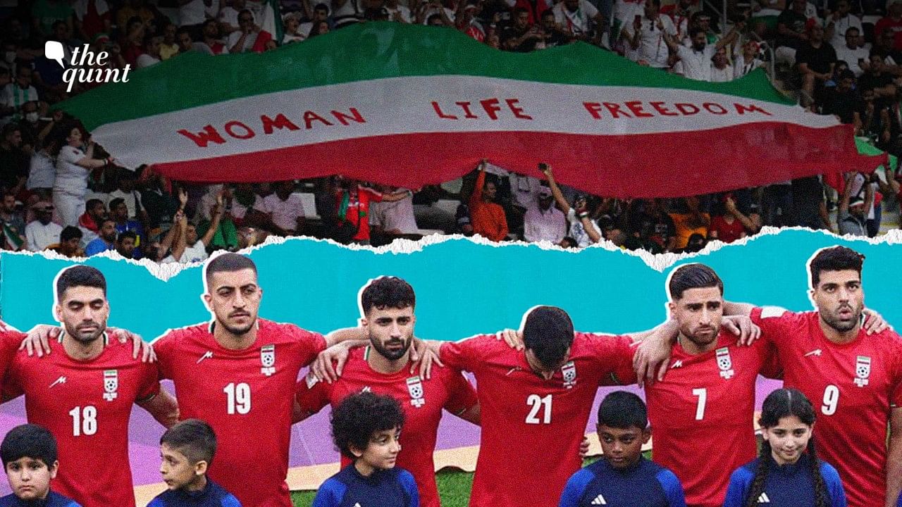<div class="paragraphs"><p>Iran's football team had stayed silent during the national anthem before their opening match at the FIFA World Cup.</p></div>