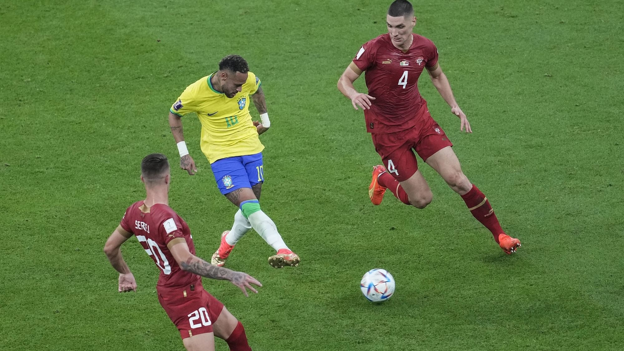 <div class="paragraphs"><p>Neymar is suffering from a&nbsp;ligament injury he incurred in Brazil's opening match of the 2022 FIFA World Cup.</p></div>