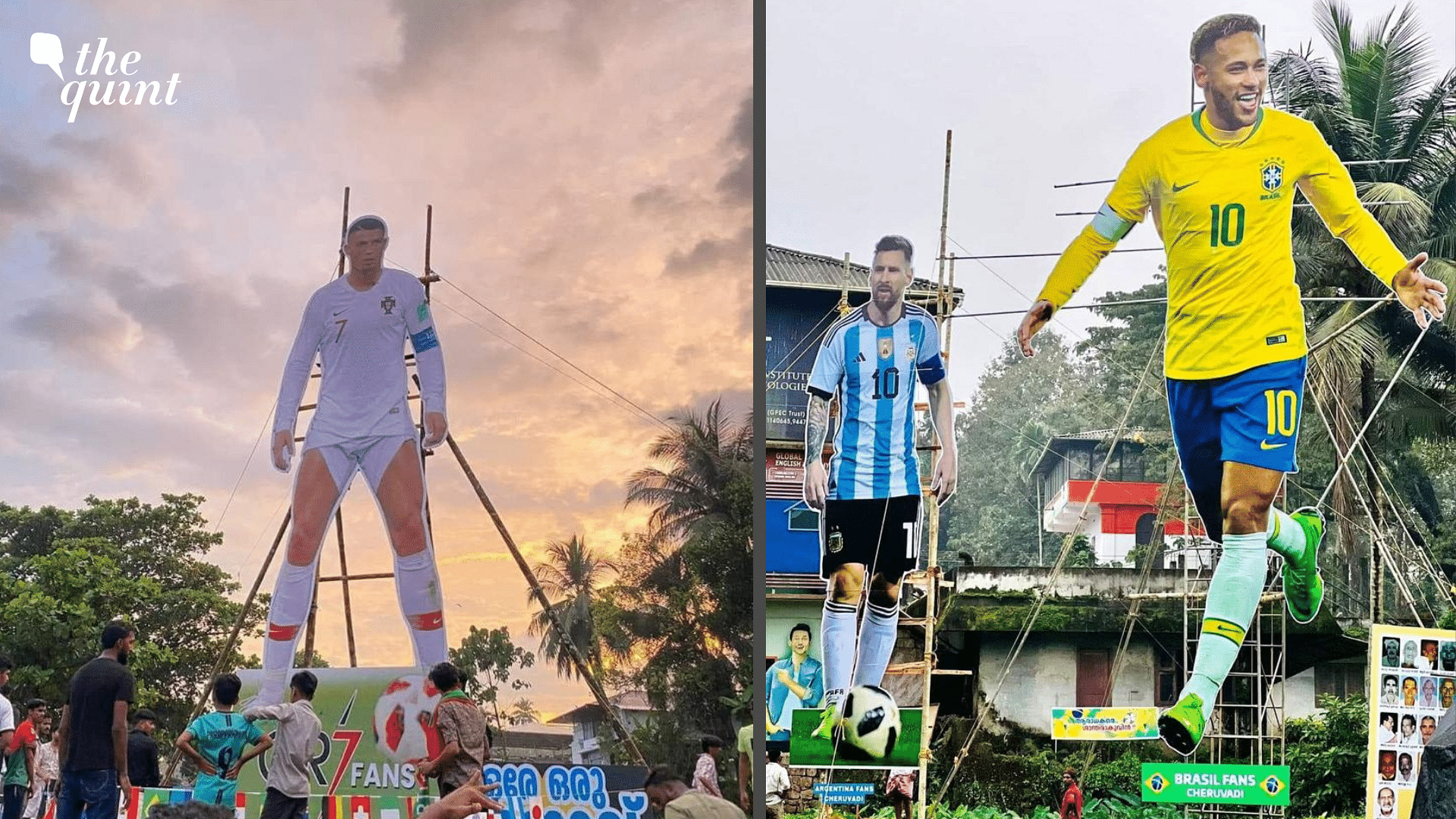 <div class="paragraphs"><p>With fans donning jerseys of their favourites, massive cut-out posters have been erected in different parts of Kerala.</p></div>