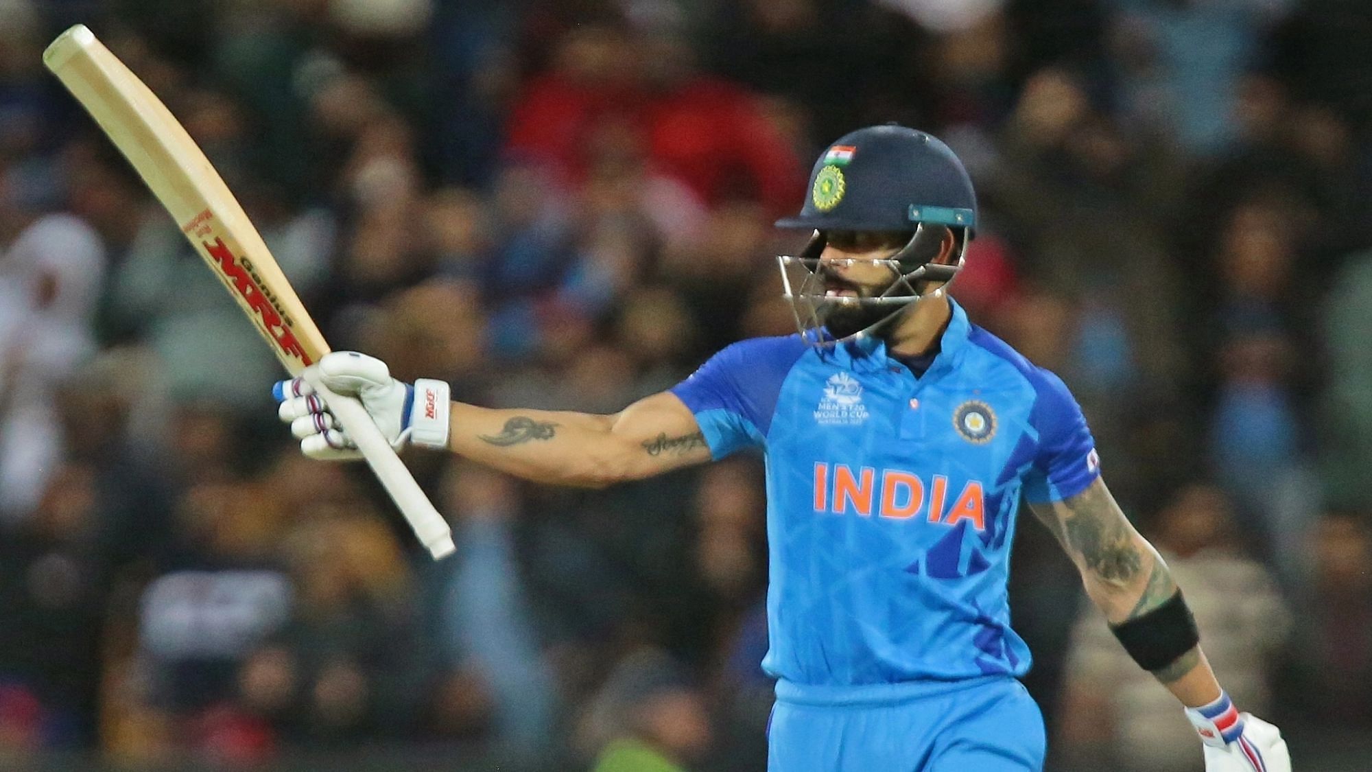 <div class="paragraphs"><p>India's Virat Kohli has been in sublime form with the bat in the ongoing T20 World Cup in Australia.&nbsp;&nbsp;</p></div>