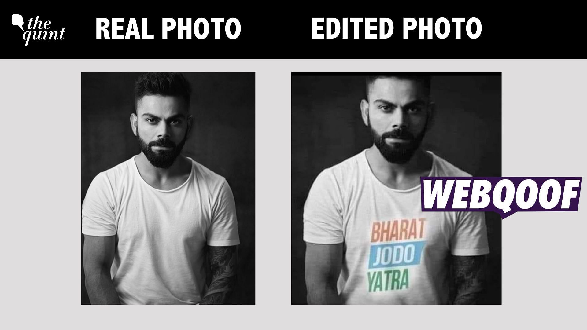 <div class="paragraphs"><p>Kohli's original photo, in a plain T-shirt, was shared in 2016.</p></div>
