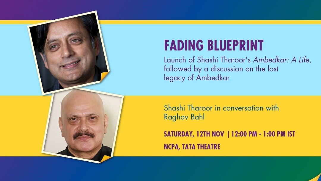 <div class="paragraphs"><p><strong>The Quint's</strong> Editor-in-Chief Raghav Bahl will engage in a discussion with veteran politician Shashi Tharoor on the lost legacy of BR Ambedkar at Tata Literature Live! in Mumbai on Saturday, 12 November.</p></div>