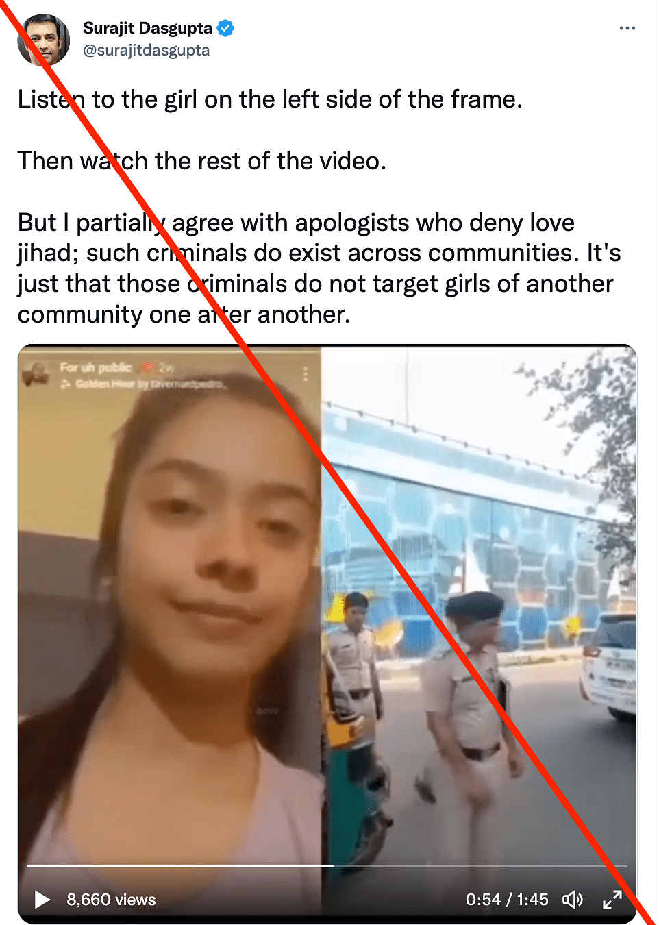 We found at least six instances where unrelated videos/photos were given a false communal spin.