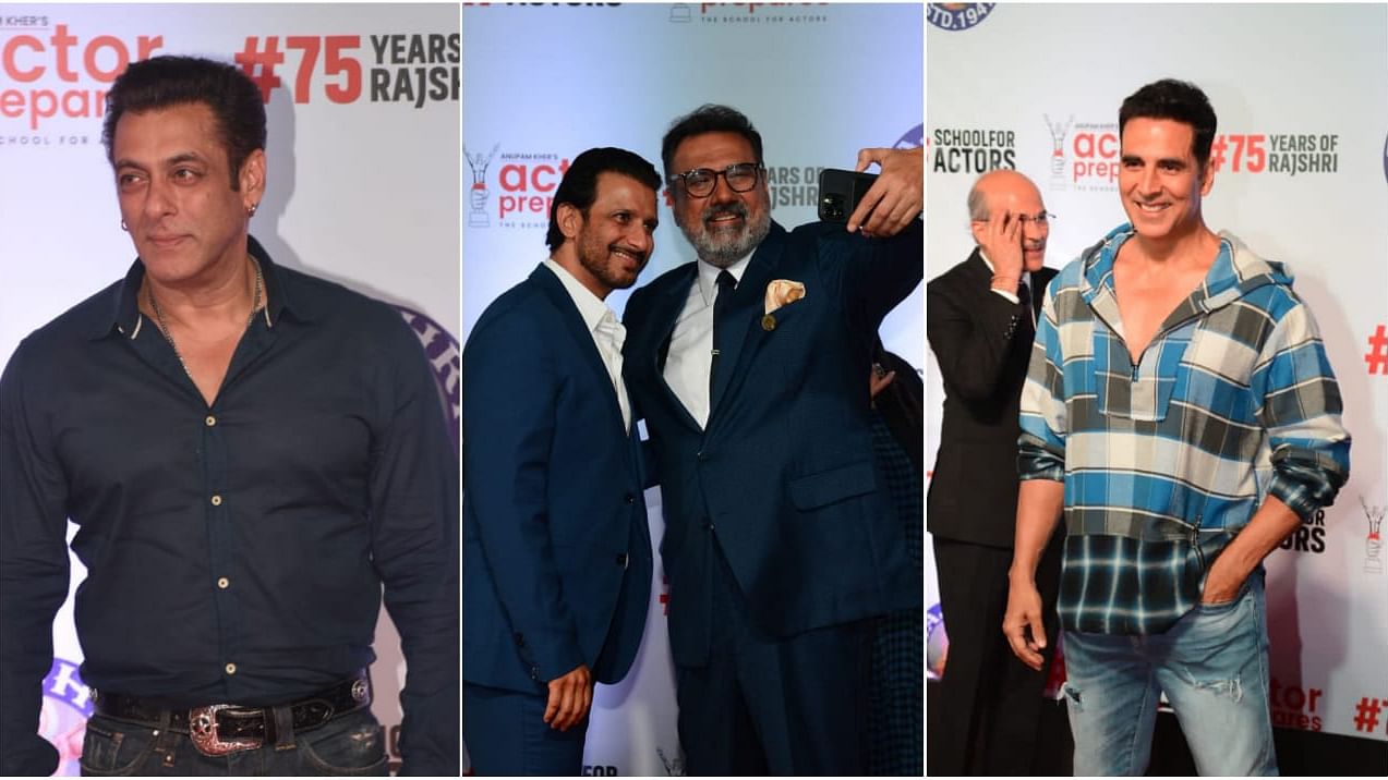 <div class="paragraphs"><p>Salman Khan, Akshay Kumar and a host of other celebrities attend a special screening of <em>Uunchai</em>.</p></div>