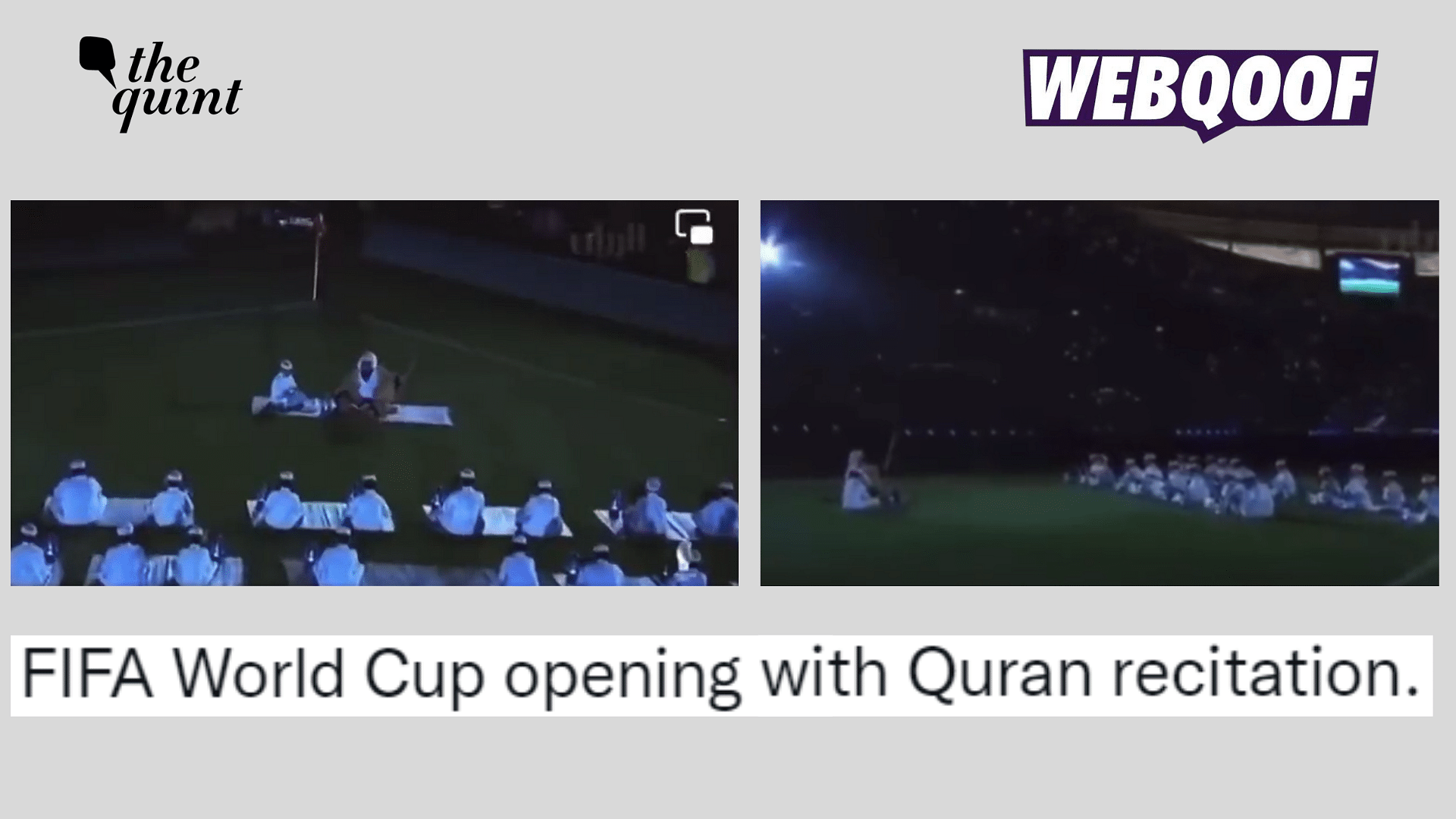 <div class="paragraphs"><p>Fact-check: Old video from 2021 passed off as recent opening ceremony of FIFA World Cup in Qatar.</p></div>