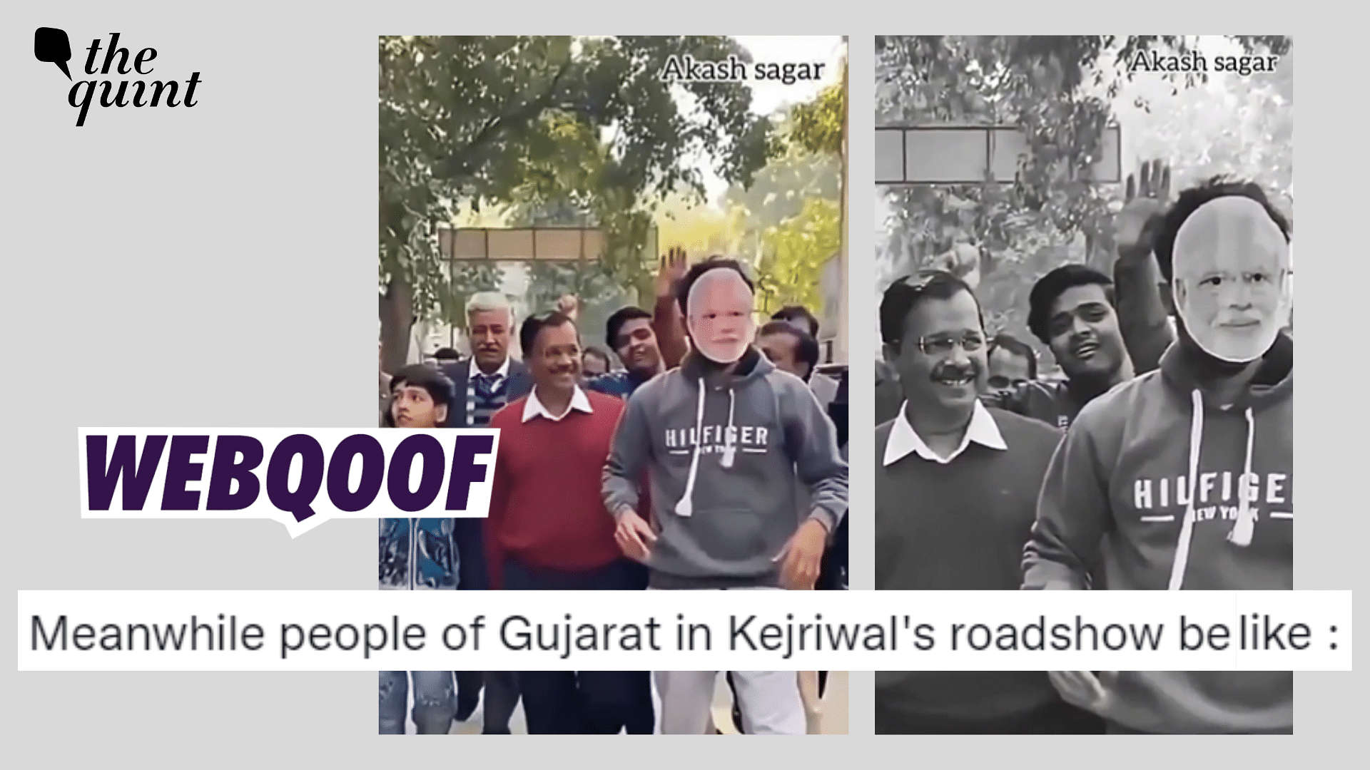 <div class="paragraphs"><p>Fact-Check | An old video showing man walking in an AAP rally while wearing a PM Modi mask has gone viral as a recent one from Gujarat.</p></div>