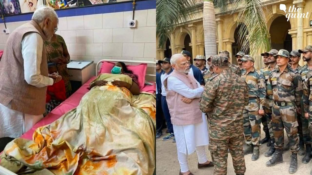 <div class="paragraphs"><p>Prime Minister Narendra Modi met the injured and their families at the Civil Hospital.</p></div>