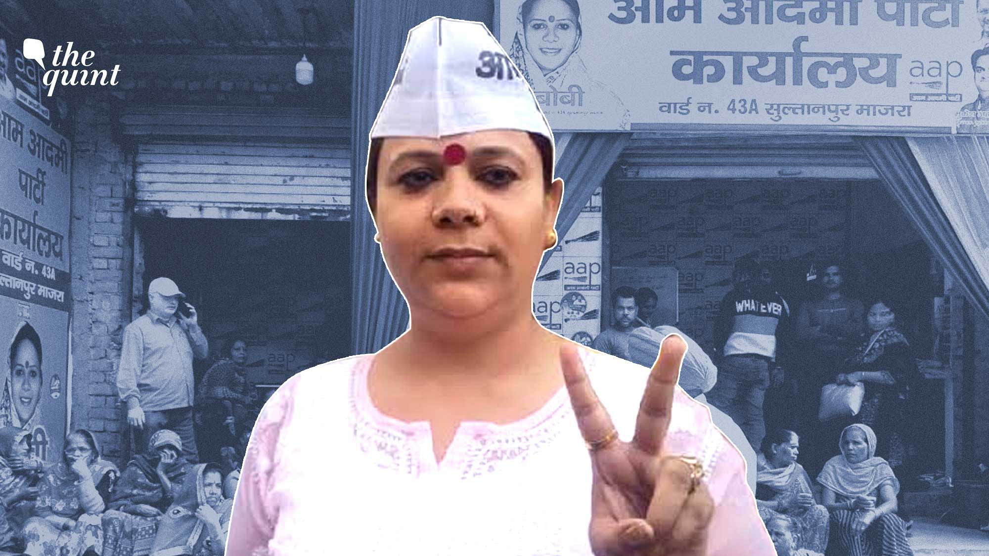 <div class="paragraphs"><p>Bobi Kinnar is the first transgender candidate to be fielded by the Aam Aadmi Party for MCD Elections</p></div>
