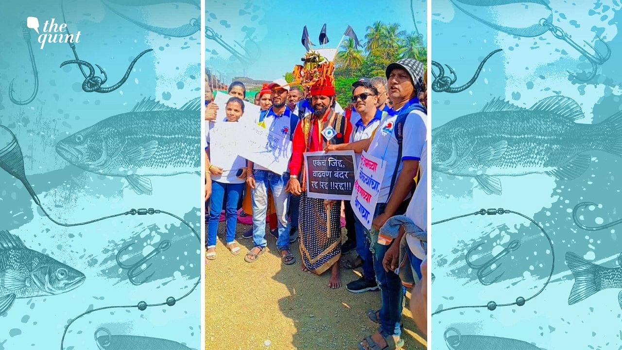 <div class="paragraphs"><p>Fisherfolk, Adivasis, and villagers along the western coast of Dahanu-Palghar-Thane took out a march at Azad Maidan in Mumbai on Monday, 21 November, against the construction of Vadhavan port in Dahanu.</p></div>