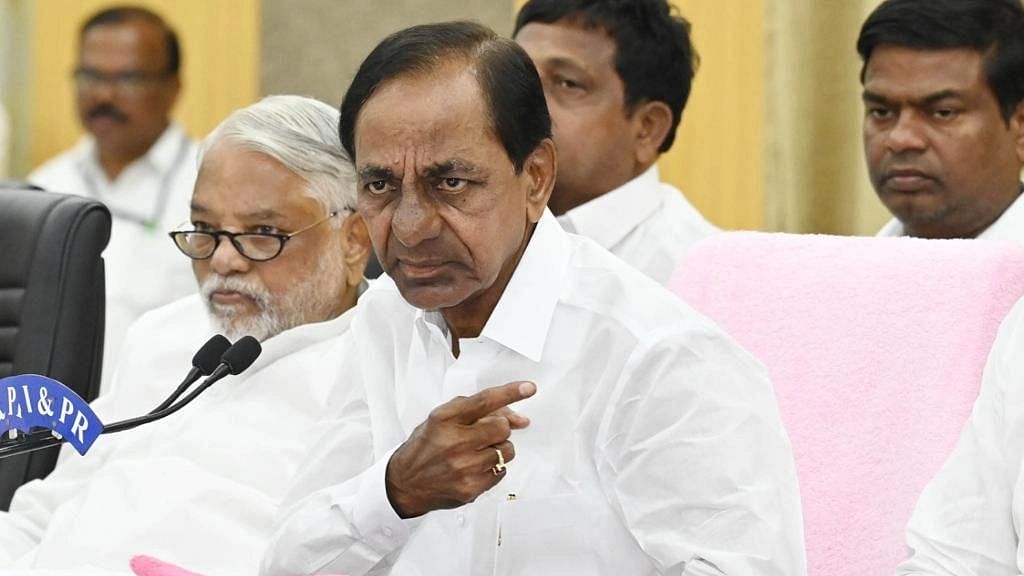 <div class="paragraphs"><p>Telangana Chief Minister K Chandrashekar Rao has accused the BJP of attempting to poach TRS MLAs by offering bribe.&nbsp;</p></div>