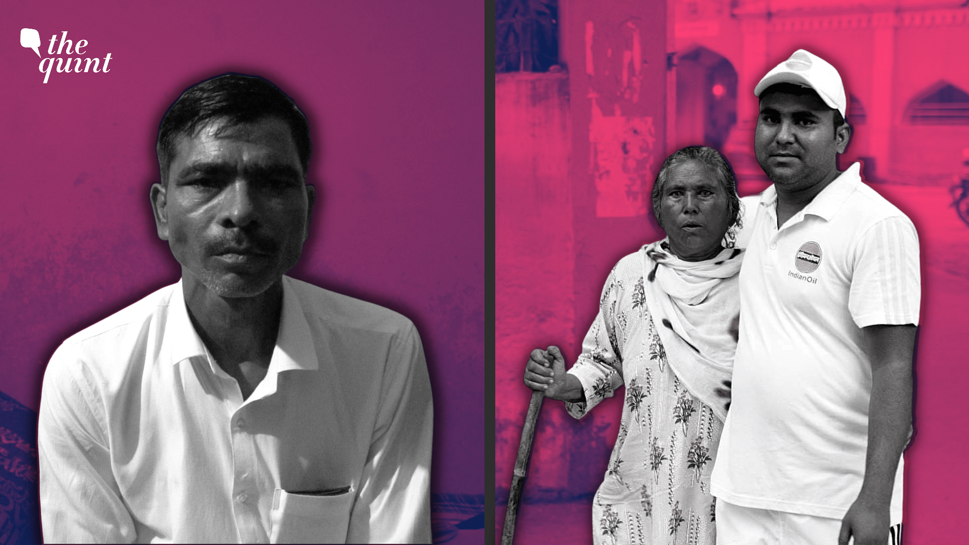 <div class="paragraphs"><p>Nandlal Bharti (L), Chotkau with his mother (R).</p></div>
