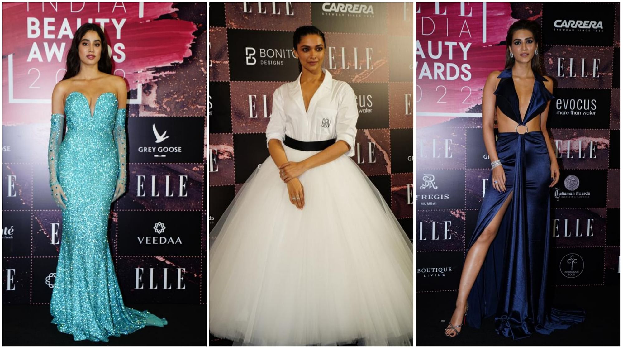 In Photos: Deepika Padukone, Janhvi Kapoor & Kriti Sanon Grace An Award Show