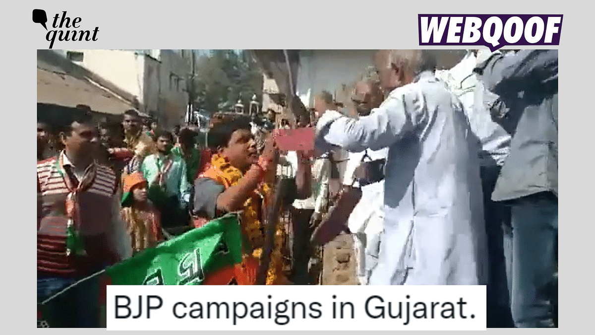 This Video Doesn't Show a BJP Candidate Being Garlanded With Shoes in Gujarat