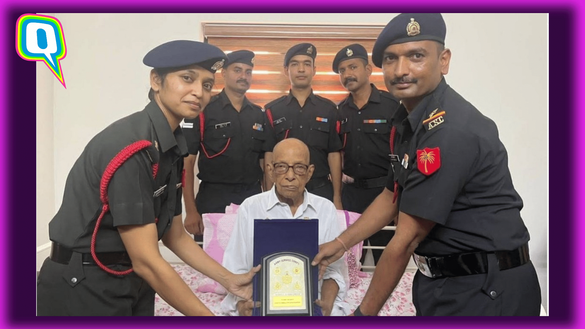 <div class="paragraphs"><p>100-year-old veteran honored by Indian Army </p></div>