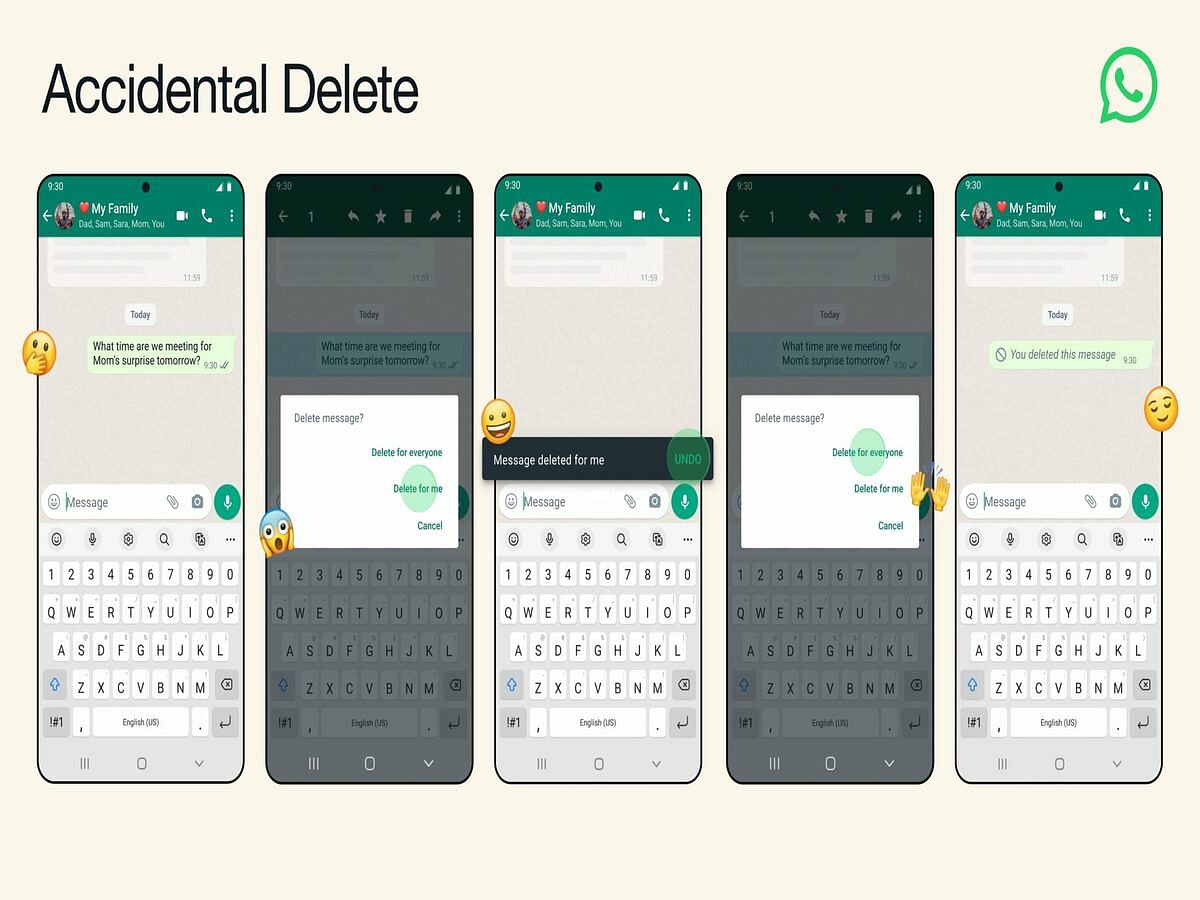 WhatsApp rolls out 'Accidental Delete Undo' feature. Check out all the details below.