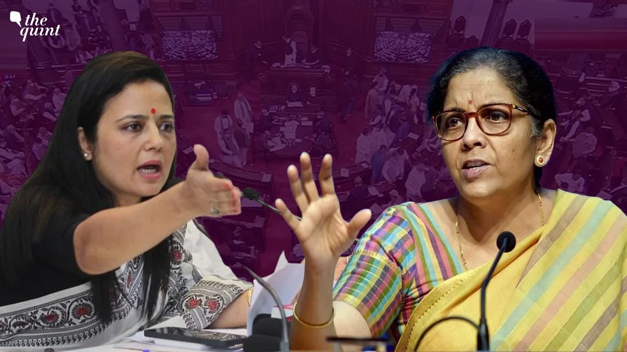 <div class="paragraphs"><p>As the <a href="https://www.thequint.com/topic/parliament-winter-session">Winter Session of the Lok Sabha</a> continues in full swing, All India Trinamool Congress's (TMC) Mahua Moitra and the Union Finance Minister Nirmala Sitharaman are knee-deep in a war of words.</p></div>