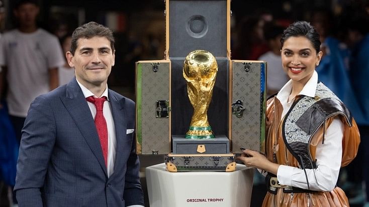 Watch: Deepika Padukone, Iker Casillas unveil FIFA World Cup trophy