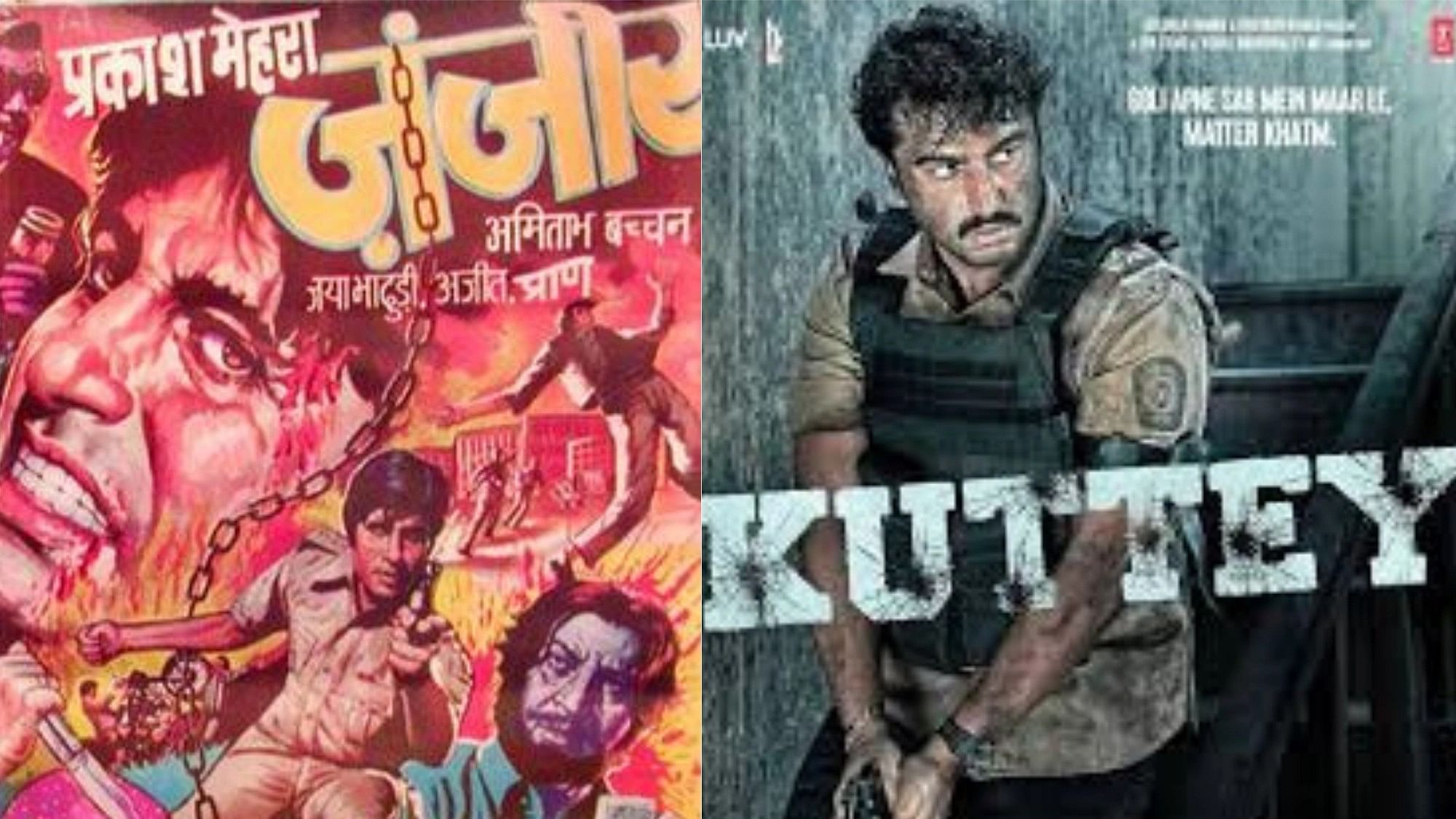 <div class="paragraphs"><p>Posters of Zanjeer and Kuttey.&nbsp;</p></div>