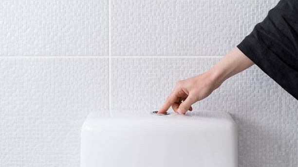 High-powered lasers capture aerosol plumes spewed by your toilet with each flush!
