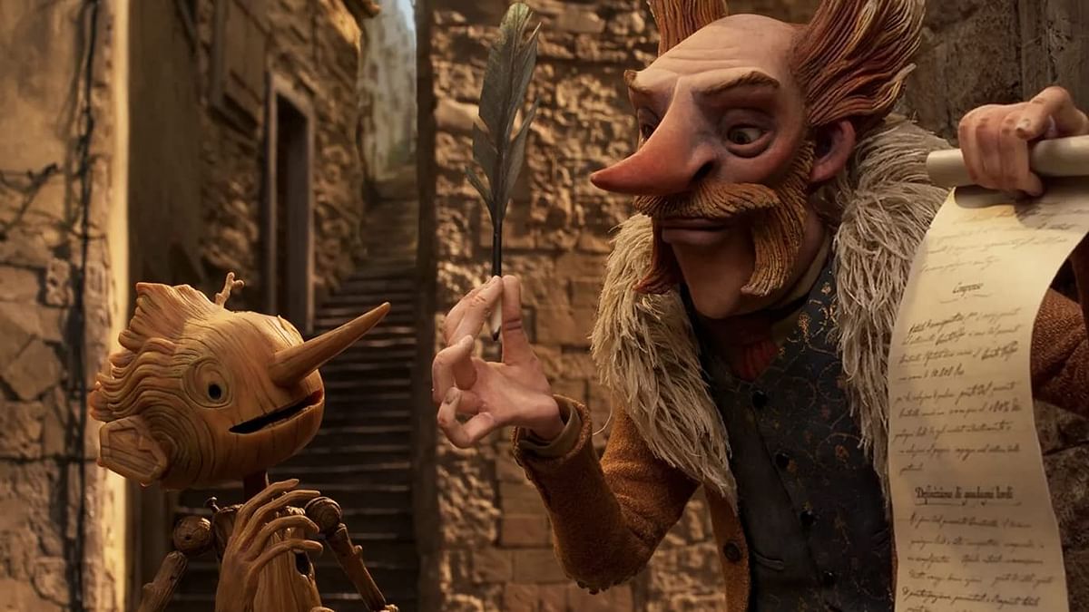 Guillermo del Toro's Pinocchio in available to stream on Netflix. 