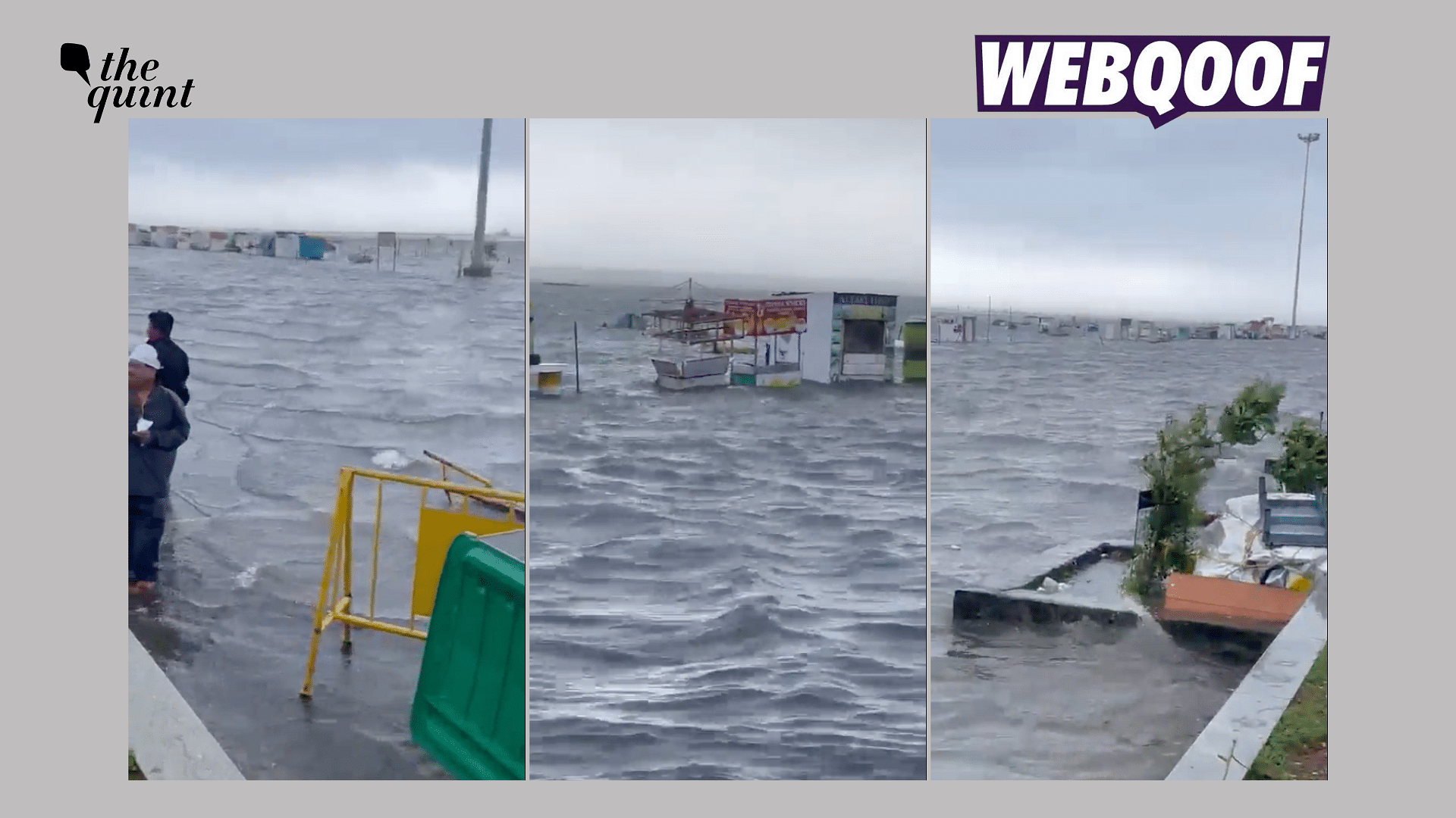 <div class="paragraphs"><p>The old video shows a flooded Marina beach, and is being shared as a recent video.</p></div>