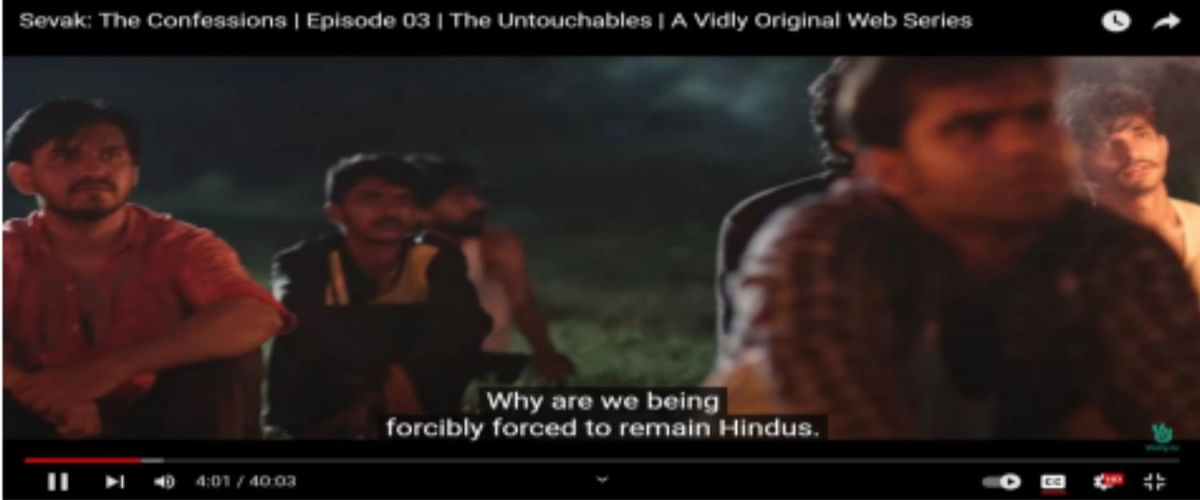 <div class="paragraphs"><p>Screengrabs from Sevak, which the Indian government says has been used to promote hatred against Indians.</p></div>