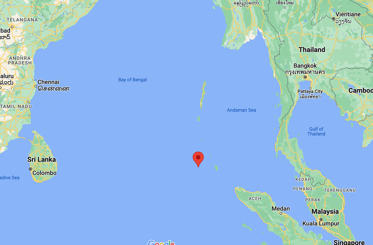As per the new GPS coordinates, the boat is now in Indian waters, approximately 150 kms from Nicobar’s Campbell Bay.