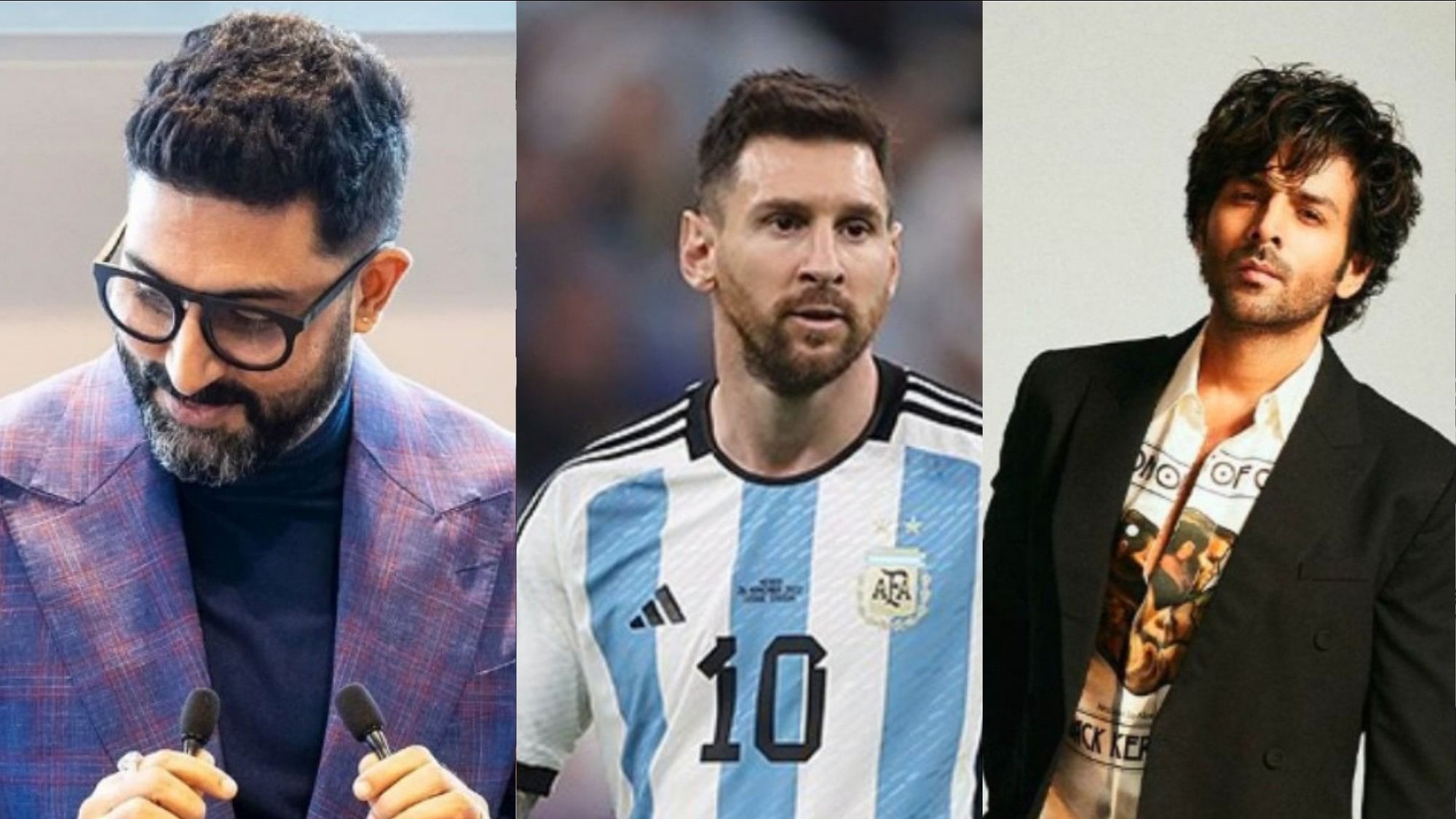 <div class="paragraphs"><p>Kartik Aaryan, Abhishek Bachchan &amp; others react to Messi's FIFA World Cup win.&nbsp;</p></div>