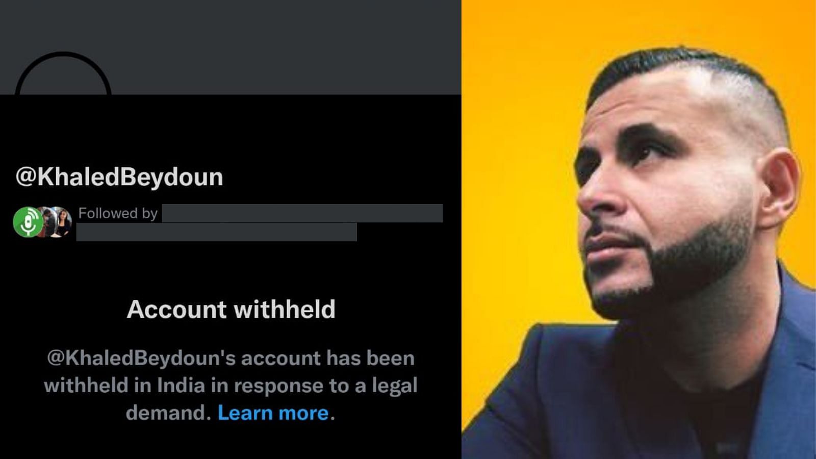 <div class="paragraphs"><p>The Twitter account of activist Khalid Beydoun, a strong critic of the Modi government, has been withheld in India.</p></div>