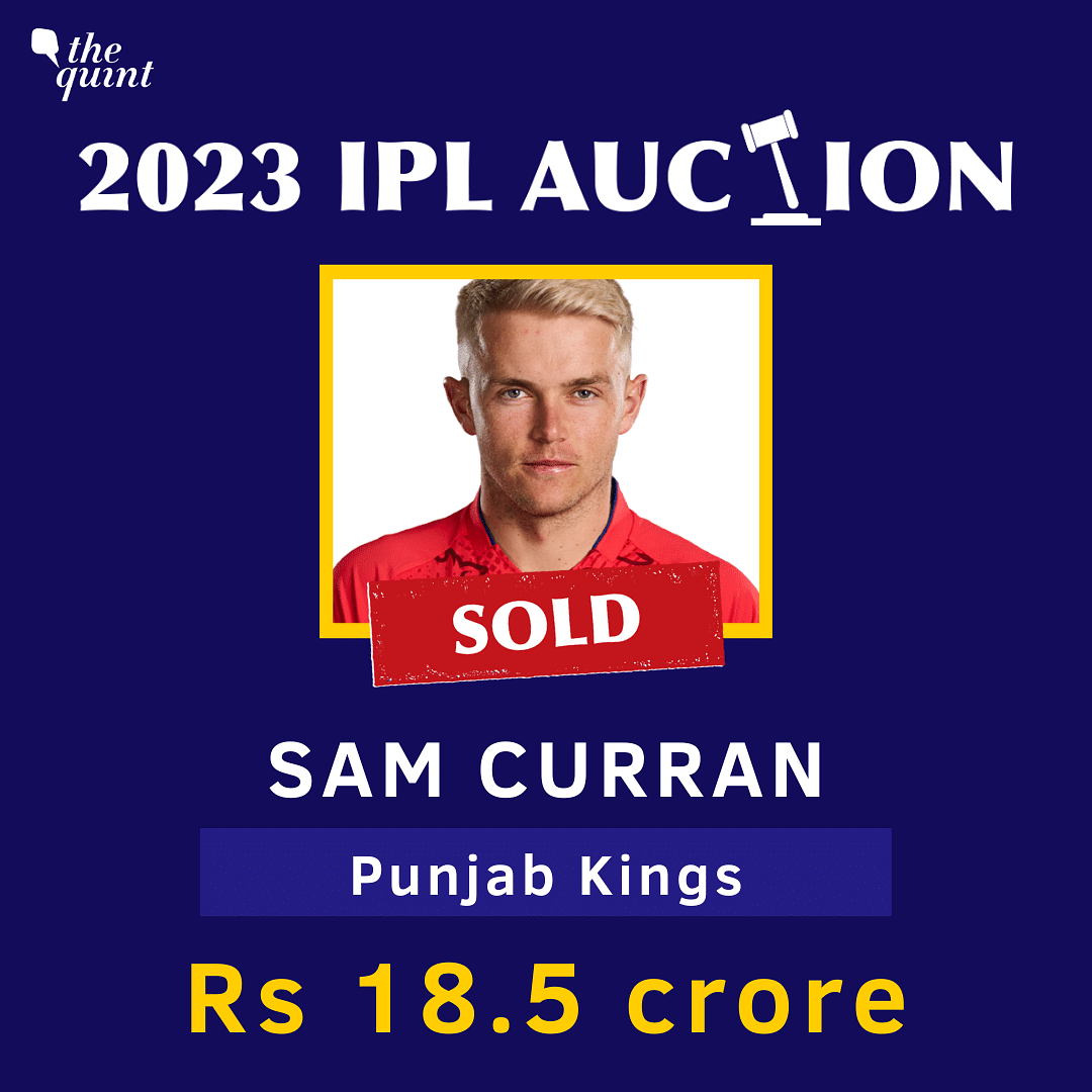 IPL auction 2023: Sam Curran has been bought by Punjab Kings for Rs 18.50 crore.